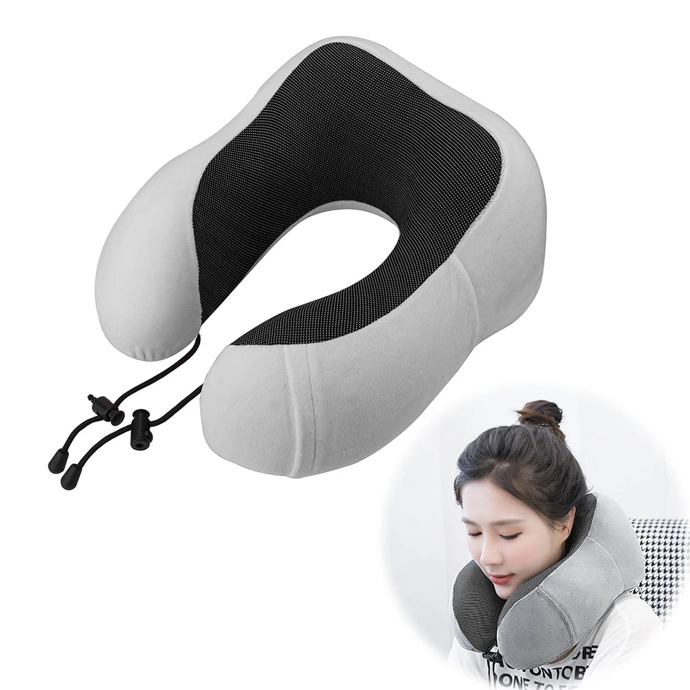 Memory Foam U-Shaped Travel Pillow